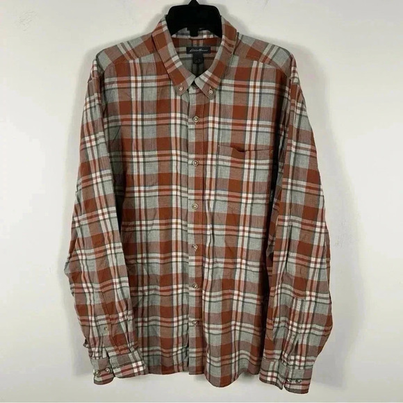 ❤️ Eddie Bauer casual button down men shirt XL - Picture 2 of 10